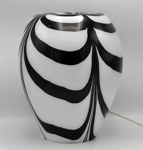 Loranto + Zebra, lamp wit-zwart, 1x deuk
